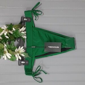 PrettyLittleThing Emerald Bikini BottomTie Up High Leg